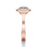 Pierścionek z różowego złota z diamentami AJPZ_120